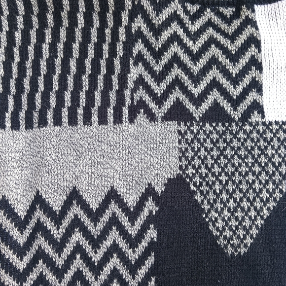 Vintage 80s 90s Uniform Code Geometric Abstract Sweater Men's Size Large - Picture 5 of 6